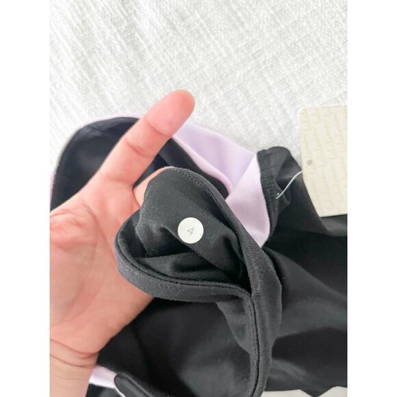 Lululemon | NWT | Embody Crop | Black Pretty Purple Heathered Medium Grey | Sz 4 - Picture 12 of 12